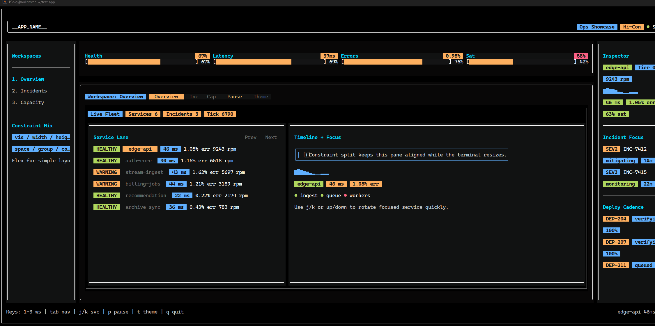 Constraint-based layout demo